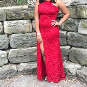 Red prom dress